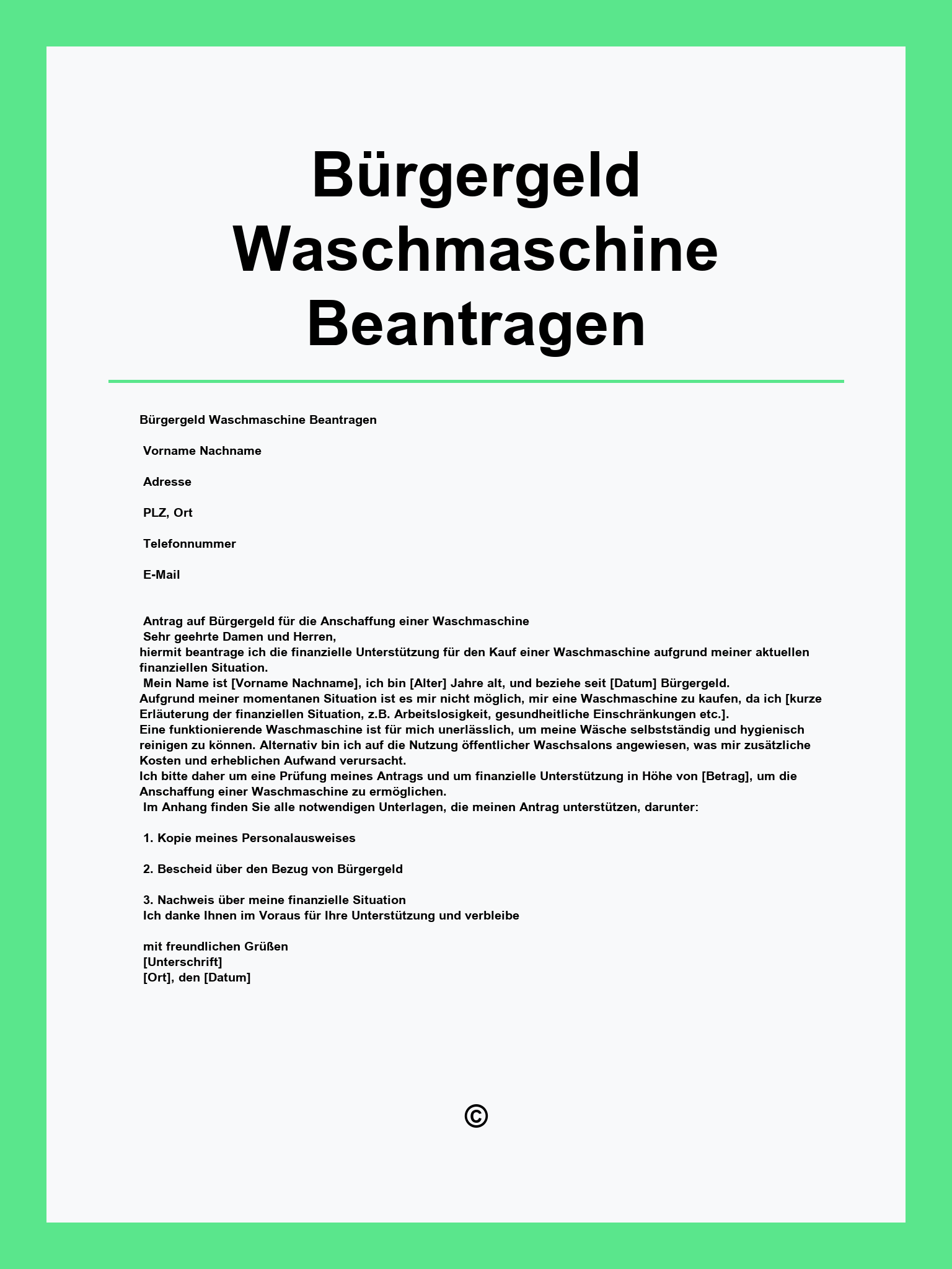 Bürgergeld Waschmaschine Beantragen