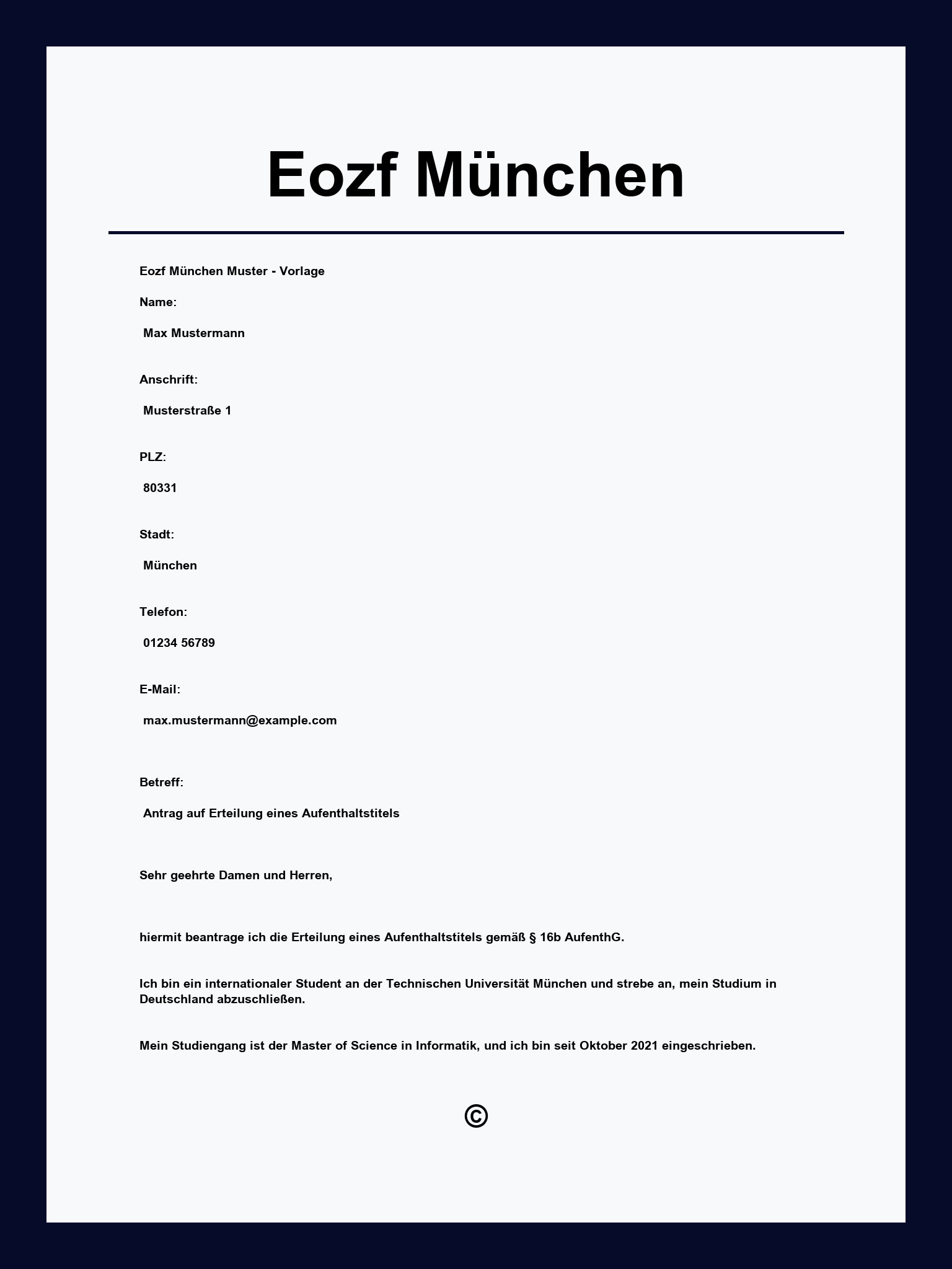 Eozf München Formular