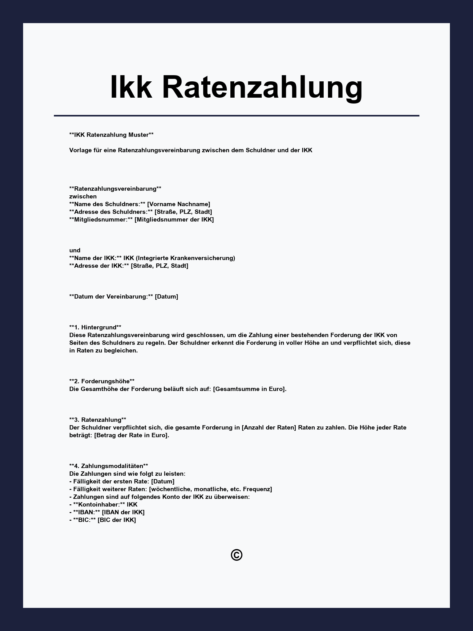 Ikk Ratenzahlung