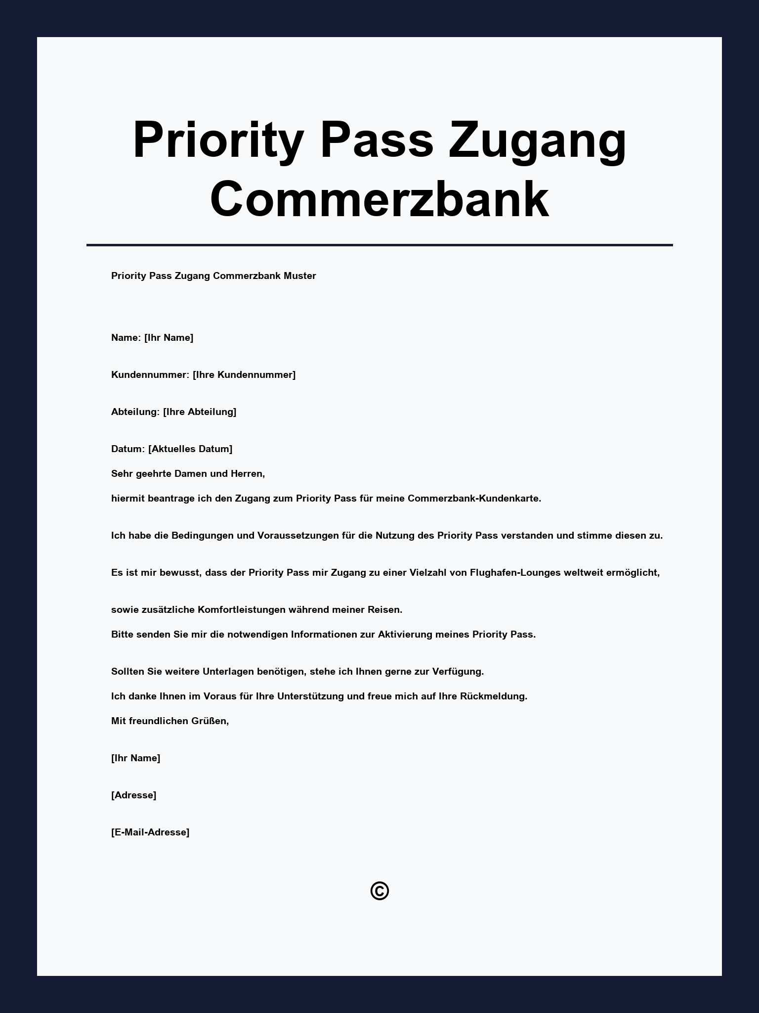 Priority Pass Zugang Commerzbank
