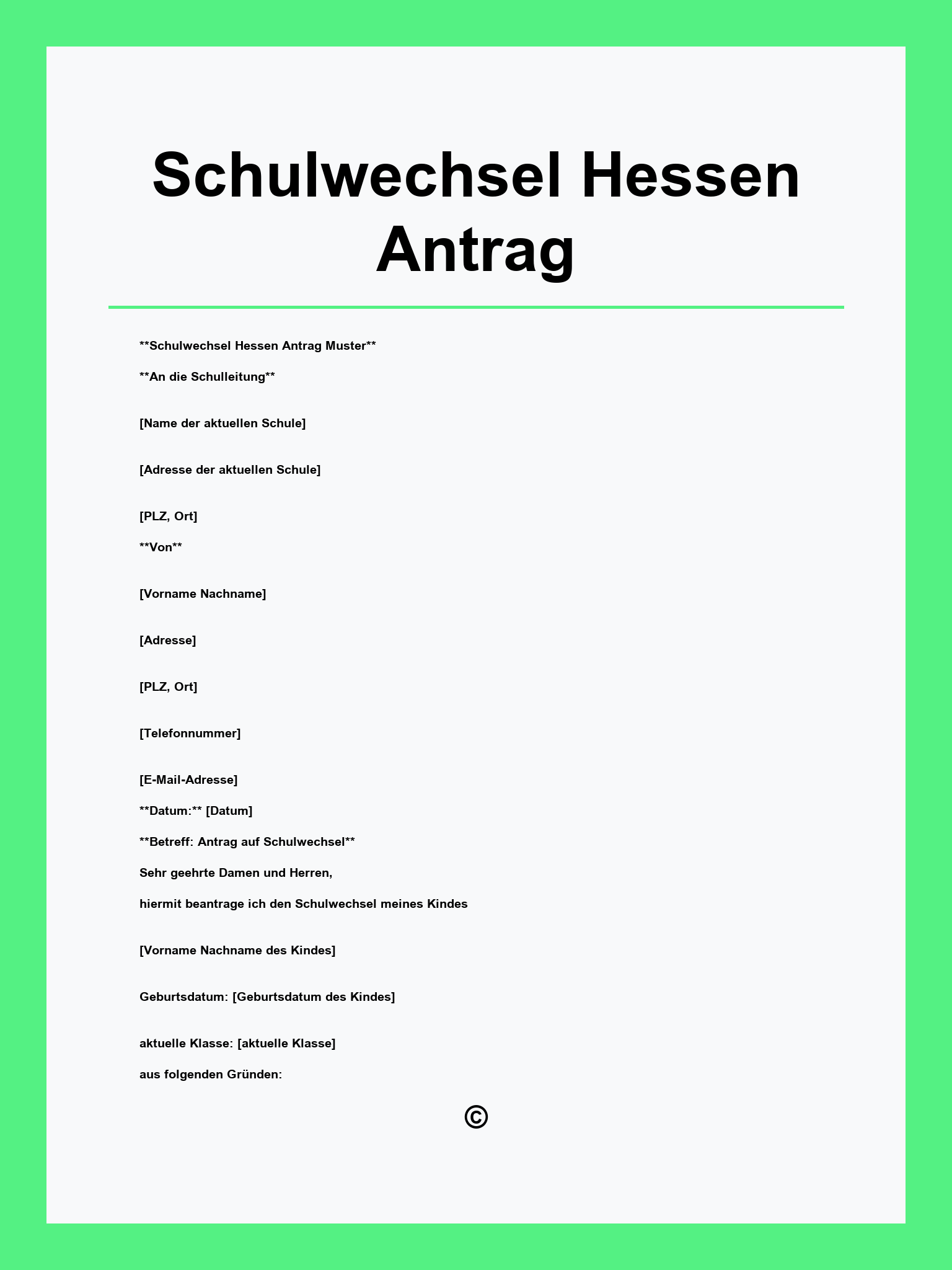 Schulwechsel Hessen Antrag